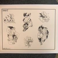 Image 1 of 1990 Spaulding & Roger’s Foo Dog production sheet 1868T