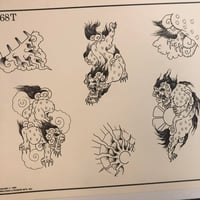 Image 2 of 1990 Spaulding & Roger’s Foo Dog production sheet 1868T