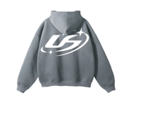 Image 2 of Retro Hoodie - Grey