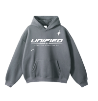 Image 1 of Retro Hoodie - Grey