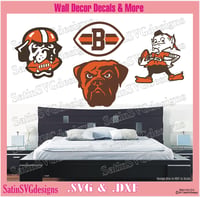 Image 6 of Cleveland Browns Dawg Set Design SVG Files, Cricut, Studio, Digital Cut Files