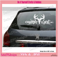 Image 4 of Country Life Deer Skull Design SVG Files, Cricut, Silhouette Studio, Digital Cut Files
