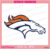 Image 2 of Denver Broncos Logo Set Design SVG Files, Cricut, Studio, Digital Cut Files