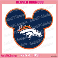 Image 4 of Denver Broncos Logo Set Design SVG Files, Cricut, Studio, Digital Cut Files