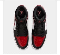 Image 4 of Air Jordan 1 Mid SE Black/White/Varsity Red