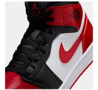 Image 2 of Air Jordan 1 Mid SE Black/White/Varsity Red