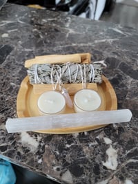 Image 1 of Pre-Order "Lunar Intentions" Sage Bundle + Selenite