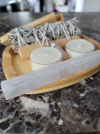 Image 2 of Pre-Order "Lunar Intentions" Sage Bundle + Selenite