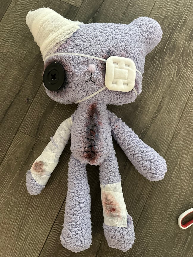Sold Injured teddy bear 