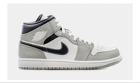 Air Jordan 1 Mid Light Smoke Grey/White/Anthracite