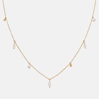 Opal Marquise Drop Necklace