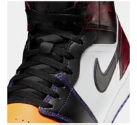 Image 2 of Air Jordan 1 Mid SE True Red/Black/White/Court Purple