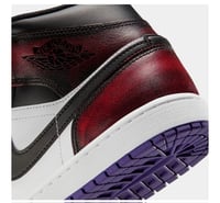 Image 3 of Air Jordan 1 Mid SE True Red/Black/White/Court Purple