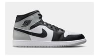 Air Jordan 1 Mid White/Light Smoke Grey/Black