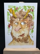 Image of Bacchus Satyr ACEO 3.5"x2.5" Art Card