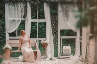 Image 2 of June 8/August 5: Bushel & Peck Sunset Session (Vintage Truck, Garden, Barn, Swing)
