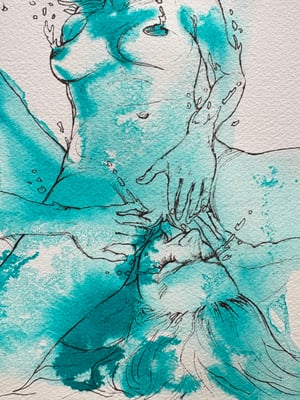 Image of Wave Study 5 - Original 9”x12”