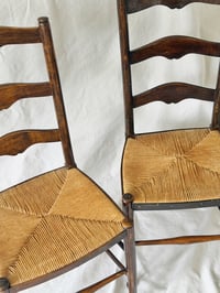 Image 2 of Farmhouse Ladder Chair Set