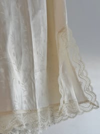 Image 4 of Vintage Ivory Lace-trimmed Slip Skirt
