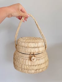 Image 4 of Vintage Woven Basket Bag