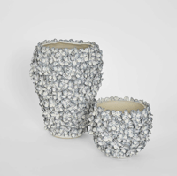 Image 3 of Hydrangea Vase Tall Blue & White