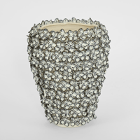 Image 1 of Hydrangea Vase Tall Blue & White