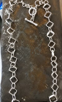 Square Link Silver Chain