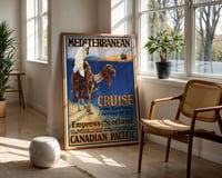 Image 2 of “Mediterranean Cruise” Vintage Ocean Liner Travel Poster