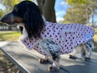 Image 1 of Hearts Quilted Chest Cover Coat