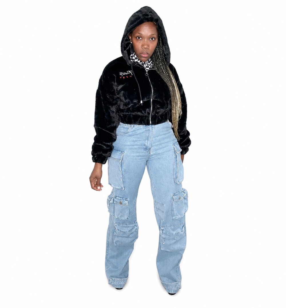 Exclusive Fancy Fur Bomber Jacket 