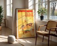 Image 2 of “Messageries Maritimes” — Marseille to Asia Vintage Travel Poster (1958)