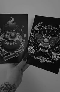 Image 3 of Bee and cauldron prints