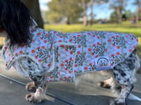 Image 4 of Floral Quilted Cotton Chest Cover coat