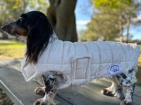 Image 3 of Cream Puffer Chest Cover coat