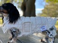 Image 4 of Cream Puffer Chest Cover coat