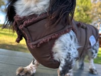 Image 3 of Chocolate Windbreaker Chest Cover Coat