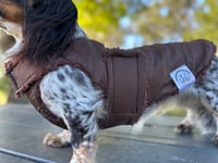 Image 4 of Chocolate Windbreaker Chest Cover Coat