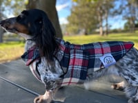 Image 1 of Blue Flannel Chest Cover Coat