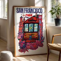 Image 1 of San Francisco – Fly TWA Vintage Travel Poster