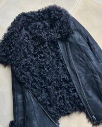 Image 6 of BLACK SHEEPSKIN LEATHER JACKET NO. 2