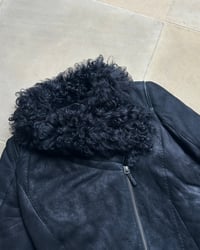 Image 8 of BLACK SHEEPSKIN LEATHER JACKET NO. 2