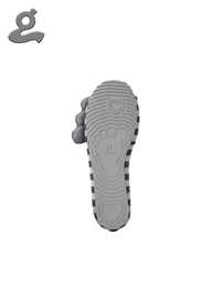 Image 5 of Grey Striped Ballet Flats “Wings Q”