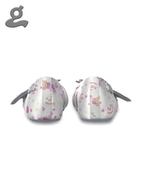 Image 4 of Grey Printed Satin  Ballet Flats “Wings Q”