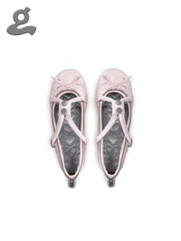 Image 3 of Pink Top-Handle Ballet Flats “Baggie”