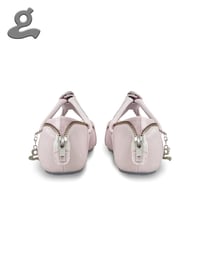 Image 4 of Pink Top-Handle Ballet Flats “Baggie”