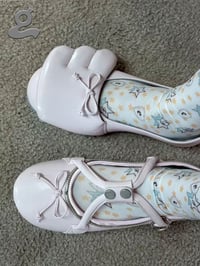 Image 6 of Pink Top-Handle Ballet Flats “Baggie”