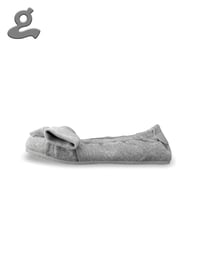 Image 2 of Grey Hoodie Knot Ballet Flats “Hoddie Q”