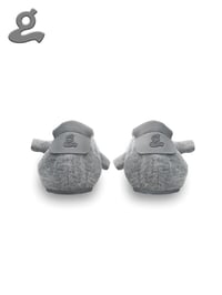 Image 4 of Grey Hoodie Knot Ballet Flats “Hoddie Q”