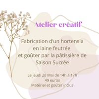 Atelier créatif du 28 mai