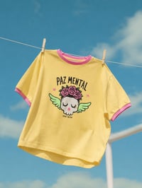 Image 3 of CAMISETA PAZ MENTAL AMARILLA